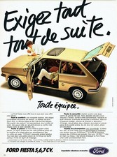 Publicité Advertising 320 1979  Ford Fiesta  Ghia 5,6,7 cv toute équpée
