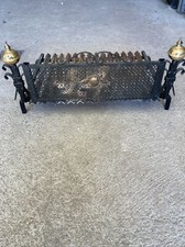 ancien PORTE-BUCHES PORTE-BRAISE de Cheminée