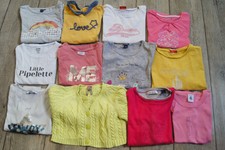 Gros lot t-shirts manches longues + 1 pull et 1 gilet fille 4 ans