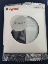 PLAQUE FINITION LEGRAND CELIANE 98840 YESTERDAY BLANC SIMPLE NEUVE 