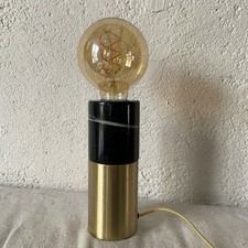 magnifique lampe fut cylindrique design doré marbre minimaliste