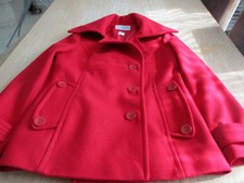 Manteau court rouge La Redoute Création taille 38 neuf.