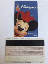 pass Euro Disney Disneyland 5 ans fête des fous MICKEY enfant verso s049719 TTB