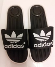 Mule - Adidas - Claquettes matelassé   - Noir - Homme, T 42, Neuve