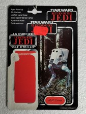 Cardback Star Wars rotj guerre étoiles AT-ST DRIVER Meccano TRILOGO Kenner 1983