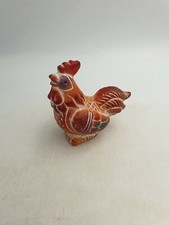 Rooster Chicken Cockerel Terracotta Ceramic Tenerife Souvenir Figurine Ornament