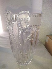 VINTAGE BEAU VASE MICHOU motif UN NOEUD PAPILLON EN VERRE