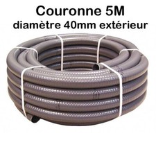 Couronne Rouleau 5M Tuyau PVC Pression Souple à coller Ø 40mm  diamètre Piscine