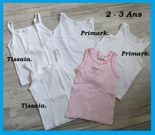 Lot de 5 Top, maillot de corps filles T: 2 - 3 ans
