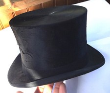 CHAPEAU HAUT DE FORME MANUFACTURE DE CHAPEAU BERTEIL PARIS OLD TOP HAT ZYLINDER
