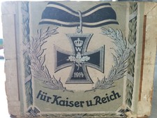 Jolie Boite bois allemande WW1 ideal Vitrine 14/18 EK1 Fur Kaiser