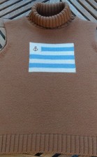 LE PHARE DE LA BALEINE - PULL SANS MANCHE DÉBARDEUR COL ROULÉ - BEIGE - TAILLE L