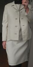 Tailleur vintage ( années 60) WEILL 40 beige sable robe manches courtes couture