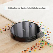 Bagotte BG600 Robot aspirateur, mis à niveau 1500 Pa forte aspiration, 2.7 in (environ 6.86 cm) Mince