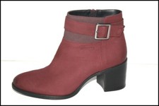 SP By GEOX Bottines Boots Cuir Suèdé Bordeaux Doublées Cuir T 37 TTBE