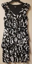 ABG Dress Womens Black White Size 12 - BIN63