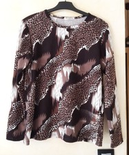 Pull marrons motifs Taille 40 Femme 