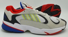 Adidas Yung-1 Mesh/Suede Trainers EH0868 Chalk White/Yellow/Red UK10.5/US11/EU45