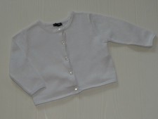 CIN76 ~ 9 mois KIABI ~ Joli gilet blanc Fille ~