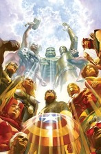 Earth's Mightest Heroes Giclee on Canvas #10/75 Signed Alex Ross Framed!