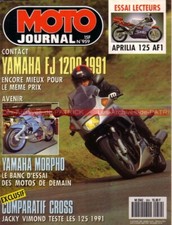 MOTO JOURNAL  959 YAMAHA FJ 1200 MORPHO YZ APRILIA 125 AF1 CR RM SUZUKI GN 1990