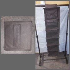 étagère tissu suspendu gris