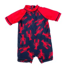 Joe Fresh Swimwear One-piece Overall Shorts Infant Baby Boy Size 6-12 Months 