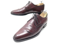 CHAUSSURES BERLUTI DERBY 3 OEILLETS 8.5 42.5 3173 EN CUIR BORDEAUX PLISSE 1980€