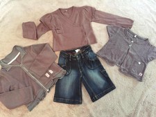 Captain Tortue - Bermuda jean, 2 gilets et 1 veste polaire - Taille 6 ans 