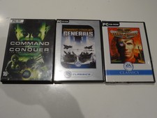  * LOT COMMAND AND CONQUER * GENERALS ALERTE ROUGE 2 TIBERIUM 3 - JEU PC