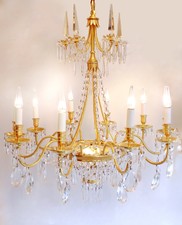 Lustre de style Directoire à poignards et pampilles, années 1970, LS3479901