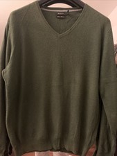 Mossimo DUTTI Green Pull over col V