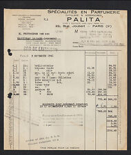 PARIS (IX°) OUTILLAGE & ACCESSOIRES en PARFUMERIE "PALITA" en 1941