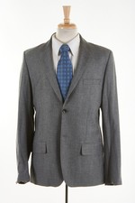 A.P.C.Manteau Sport 42 R En Fumée Gris Extensible Laine Mélange Sergé Moderne