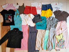 Lot1 fille 12/14ans robes veste jupe pantacourts shorts T-shirts débardeurs …
