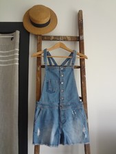 36 SALOPETTE SHORT JEANS COMBINAISON BAS PANTACOURT SHORT BERMUDA COURT SEXY PAN