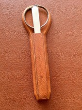 Nécessaire de Bureau ancien Ciseau Papier + Coupe papier Etui Cuir Années 50