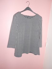 JOLIE HAUT MANCHES 3/4 COULEUR NOIR & BLANC TAILLE 44