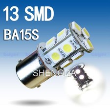 2pcs 1156 BA15S 13 SMD DEL Blanc Ampoule Lampe p21w R5W Royaume-Uni stock