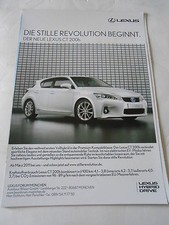 Publicité 2010  Lexus CT 200h Lexus Hybrid drive AD