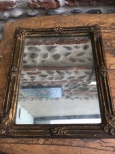 Ancien miroir bois stuc doré Decor Art Nouveau Très Belle Patine Bon état