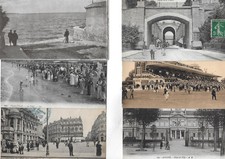 lot de 60  cartes postales anciennes  avec des animées     64