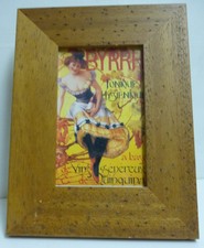 COLLECTOR , PETIT CADRE AVEC PHOTO AFFICHE BYRRH , BY12 *