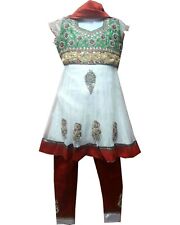 Robe Indienne fille 5 ans ensemble fille bollywood 3 pcs déguisement tenue fête