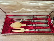 coffret service a découper ET A SALADE  en argent