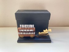 Ancien porte marqueur verre Art Déco Cado Paris bar cocktail canard journaux 12p