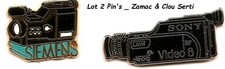 Lot 2 Pin's _Marque _ Electronique _ SIEMENS & SONY _Zamac & Clou Serti _ TBQ
