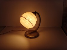 Vintage lampe ou en  applique art déco années 30 globe  opaline  rose de CLICHY 