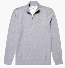 SUNSPEL sweat HALF demi ZIP Gris chiné GREY MELANGE Tailles XS S M L XL NEUF