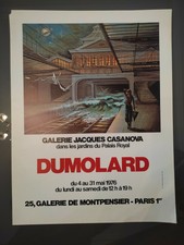 1976 ,AFFICHE ORIGINALE EXPOSITION DUMOLARD,40 X 60 CM,GALERIE CASANOVA